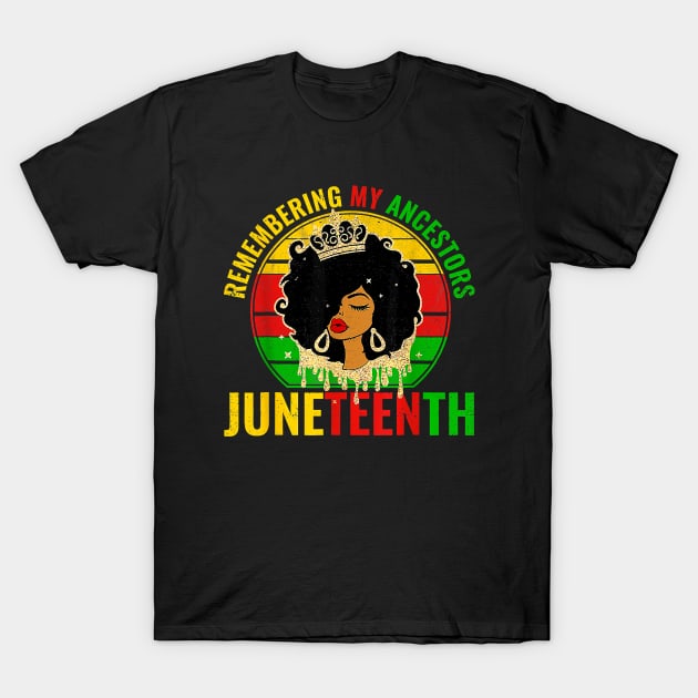 Juneteenth shirt women African American black Women 1865 T-Shirt by Madridek Deleosw